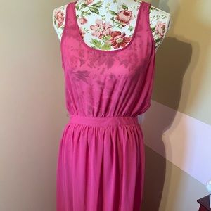 Sheer Pink Maxi Dress